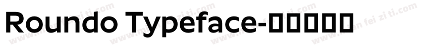 Roundo Typeface字体转换